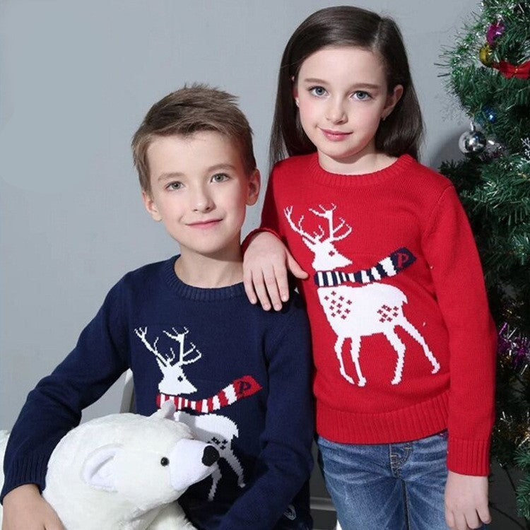 Long Sleeve Boys and Girls' Christmas Holiday T-shirts