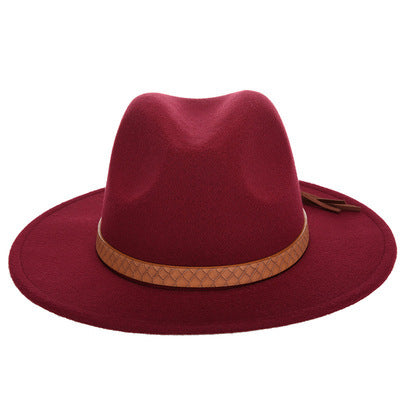 Woolen Jazz Hat - Fashion Female Hat Top Hat