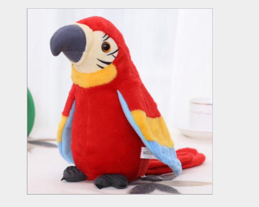 Electric Talking Parrot Plush Toy - Cute Speaking Record Repeats