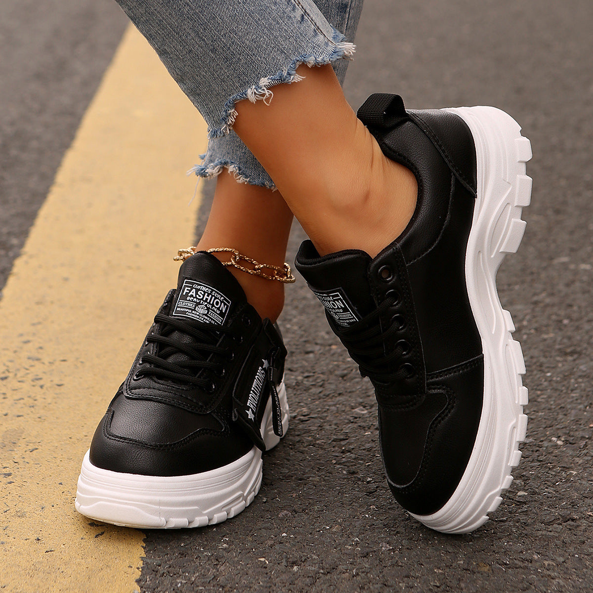 Lace-up Sports Shoes for Women