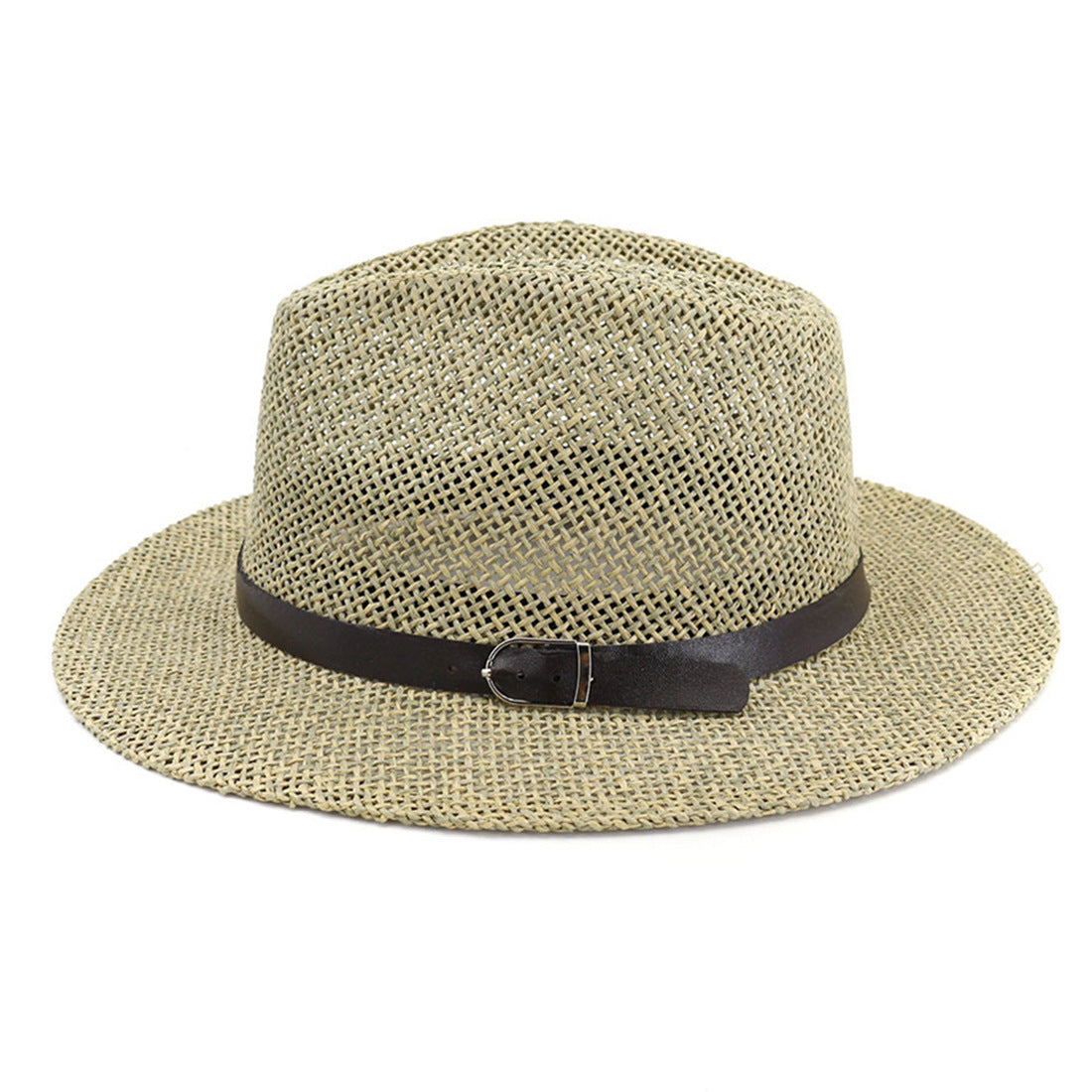 Panama Straw Hat - European And American Sun Protection Summer Sun Protection Travel Beach Woven Top Hat