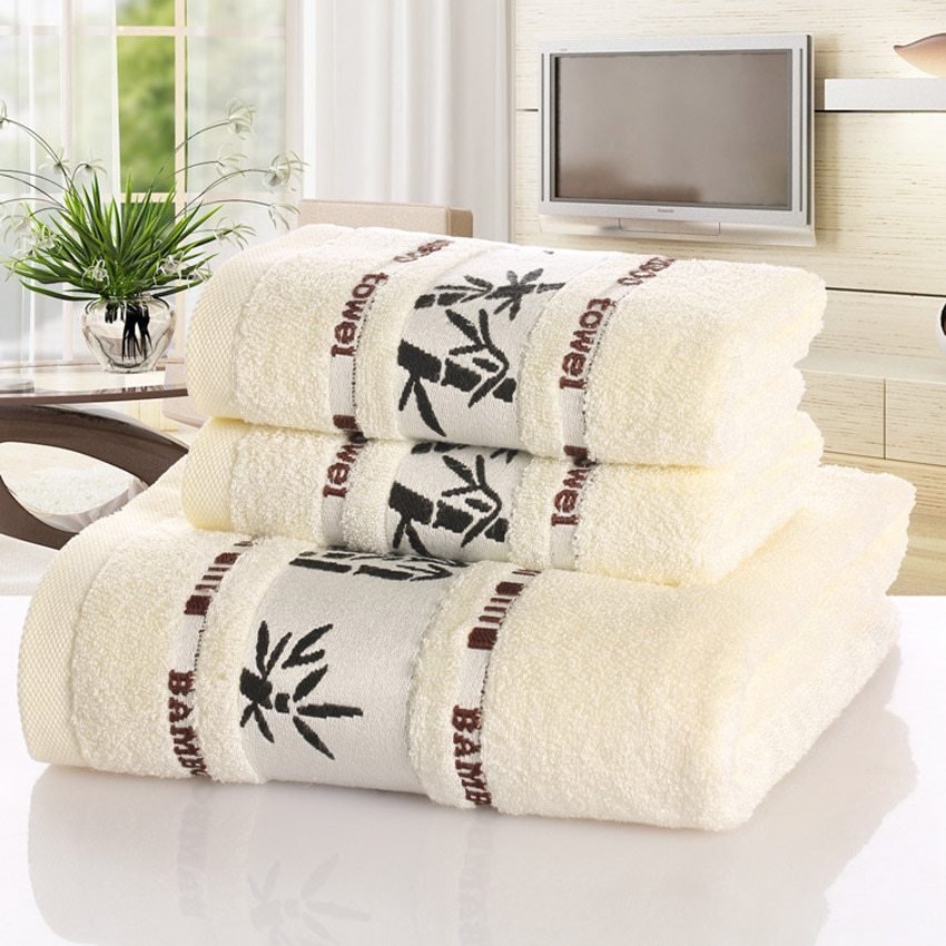 Bamboo Charcoal Fiber Bath Towel