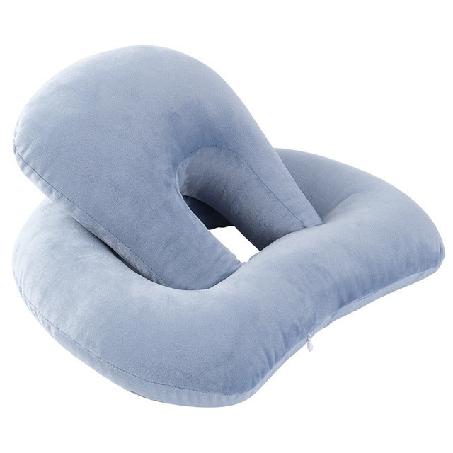 U-Shaped Desk Nap Pillow - Neck Supporter Seat Cushion Headrest Travel Neck Pillow With Arm Rest