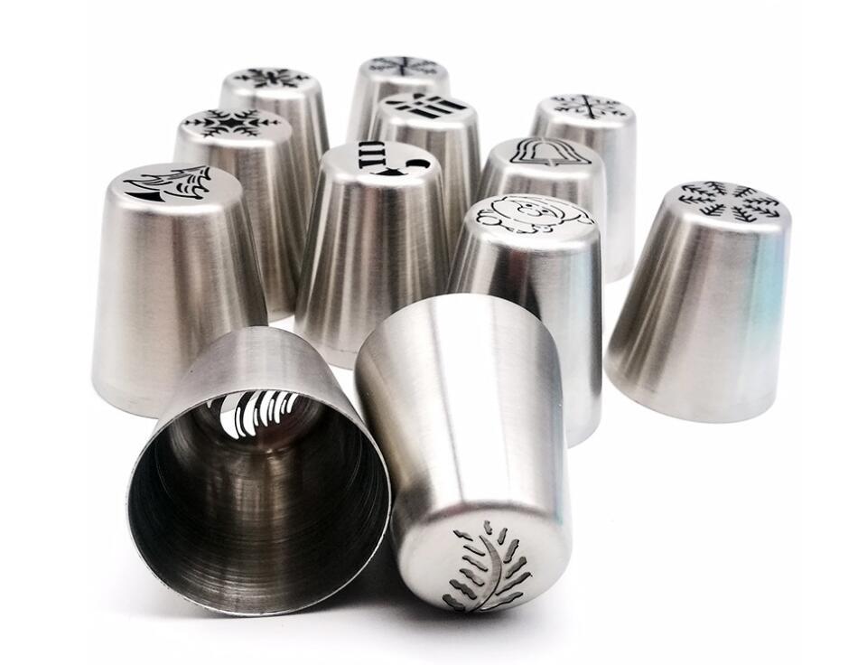 3-in-1 Limited Edition Christmas Style Stainless Steel Cake Decorating Nozzle - JumoShop