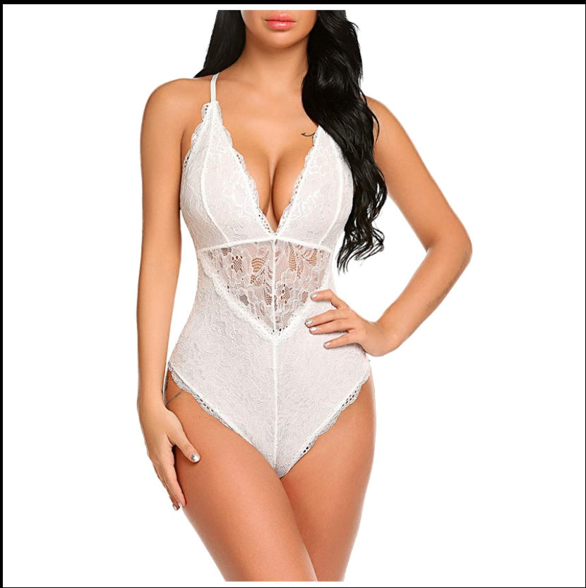 🔥 European & American Sexy Lingerie – Sensual Lace One-Piece Lingerie Set | Elegant, Comfortable & Alluring