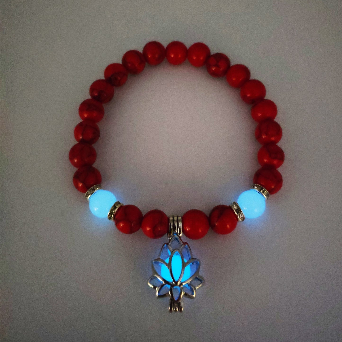 Natural Stone Bracelet - Yoga Healing Luminous Glow In The Dark Charm Beads Bracelet For Men and Women