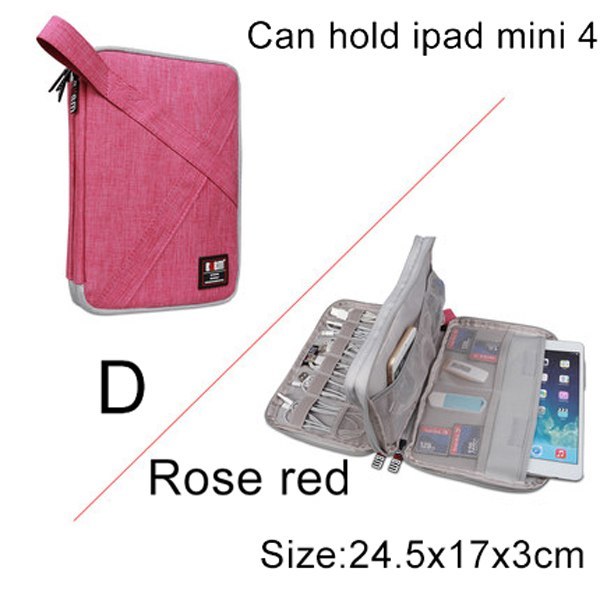 Universal Travel Cable Organizer - Electronics Accessories Cases Gadget Bag For USB, Phone, Charger and Cable, Fit for ipad - JumoShop
