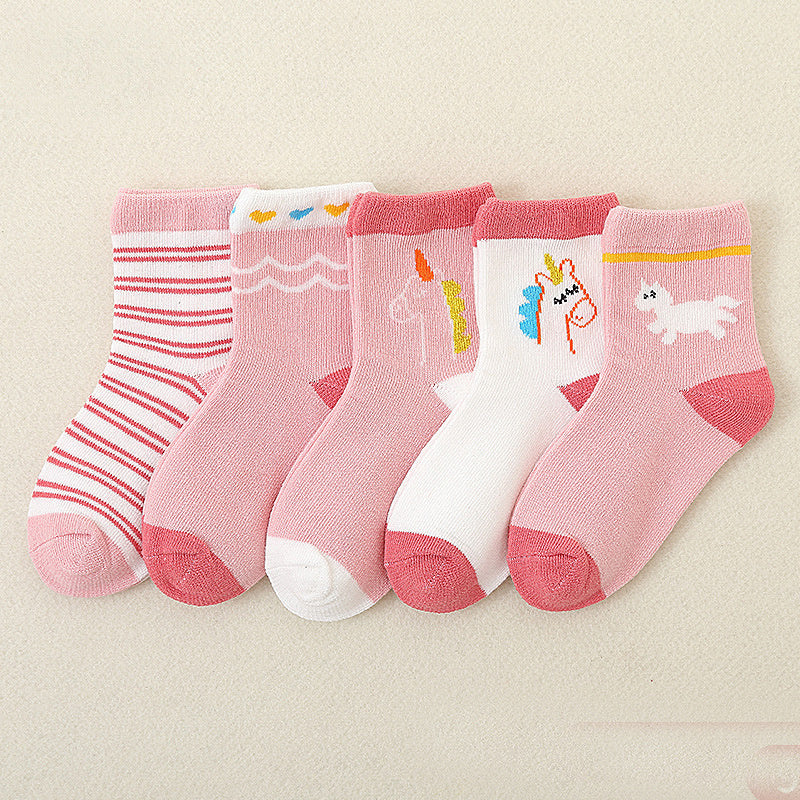 Children's Colorful Cotton Socks
