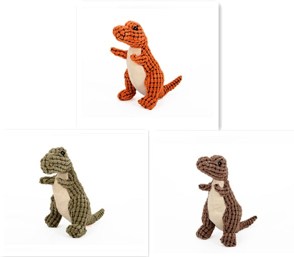 Dinosaur Interactive Plush Toys - For Large Dogs, Chew Toys