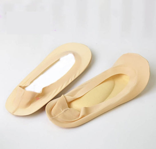 3D Arch Foot Massage Health Care Women Socks - Summer Socks Ice Silk Socks Invisible Slippers Feet Care