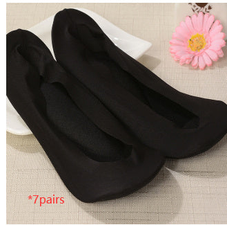 3D Arch Foot Massage Health Care Women Socks - Summer Socks Ice Silk Socks Invisible Slippers Feet Care