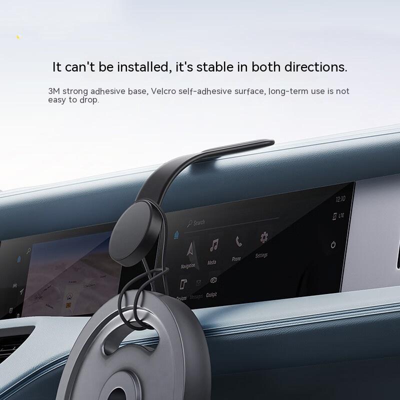 Magnetic Bendable Car Mobile Phone Holder - Wireless Charger Phone Holder 15W Car Dash Mount Compatible With Phone