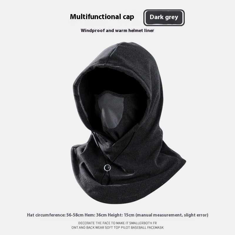 Winter Thermal Fleece Scarf - Ski Face Mask Neck Warmer Hood Hat Windproof Cold Warm Riding Cap Sports Outdoor