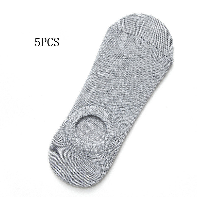 Solid Color Boat Socks - Spring Invisible Socks Socks Socks Net Red Men'S Socks