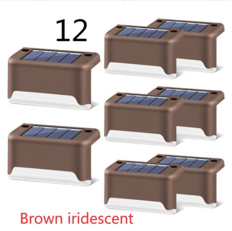 New Upgrade Waterproof LED Solar Fence Lamp - Solar Deck Lights Solar Step Light Outdoor For Patio Stairs Garden Pathway Step Yard