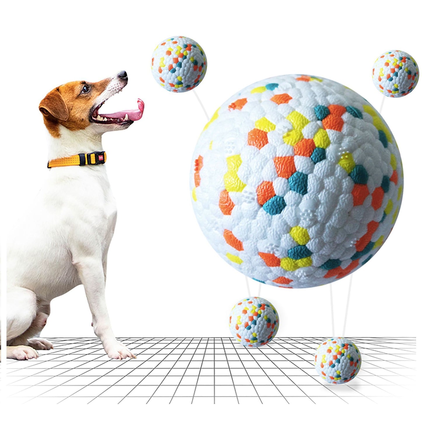 Pet Interactive Training Ball - Pet Chew toy,  Molar Tooth Cleaning Toys, Bite Resistant Dog Toys