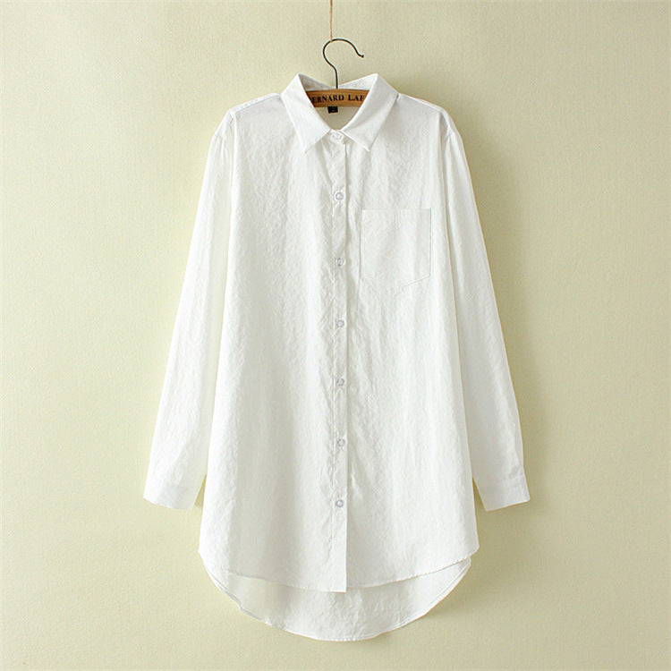 Large Size Women Shirt - Plus Size Spring Shirt