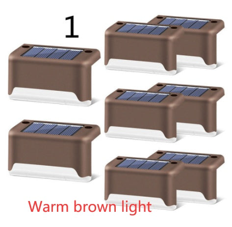 New Upgrade Waterproof LED Solar Fence Lamp - Solar Deck Lights Solar Step Light Outdoor For Patio Stairs Garden Pathway Step Yard