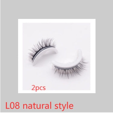 Reusable 3D Mink Lashes - Natural False Eyelashes Self Adhesive Glue Free Makeup Eyelash