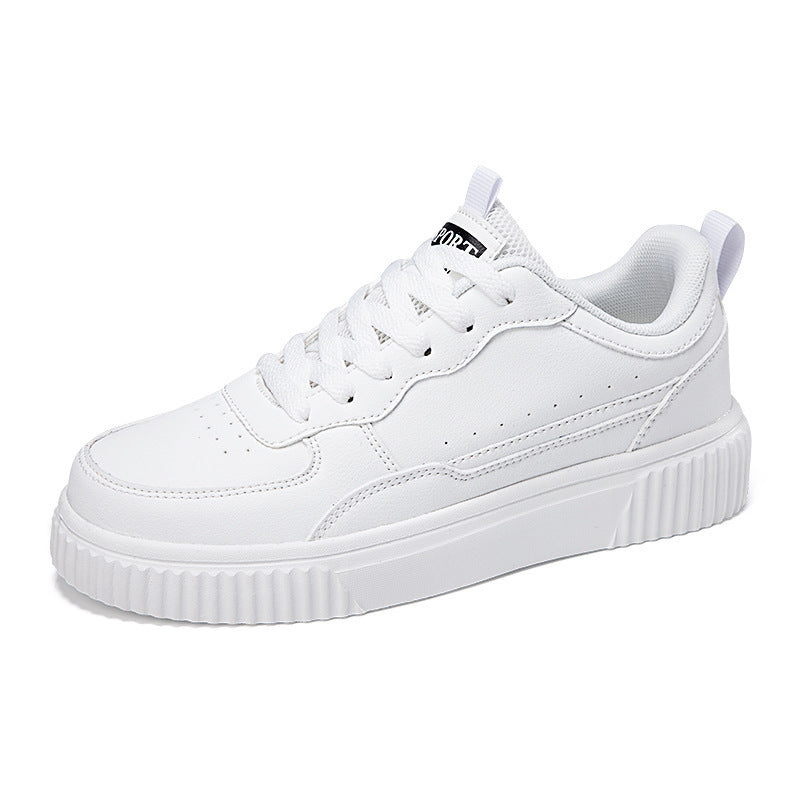 Breathable Versatile White Shoes - Korean Style For Students