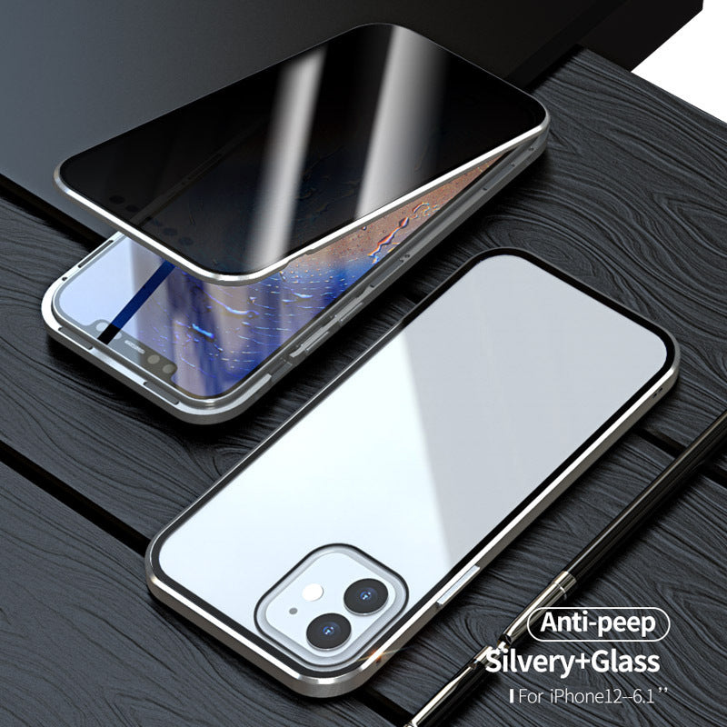 Magnetic Privacy Glass Case - Anti-Spy 360 Protective