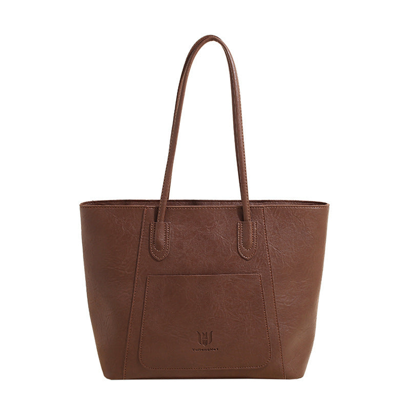 Casual Retro Shoulder Bag - Commuter Tote