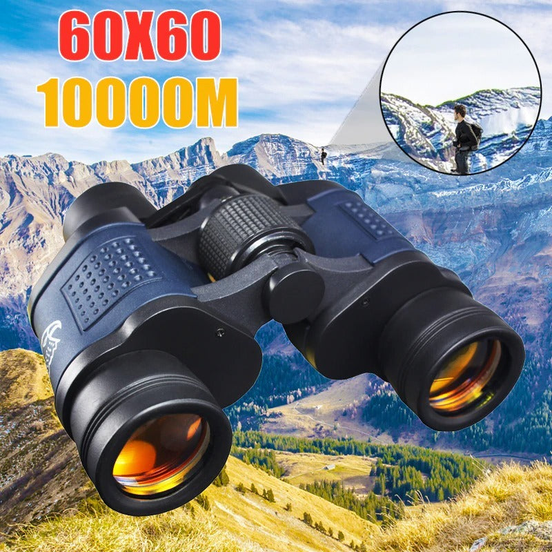 Telescope 60X60 Powerful Binoculars HD - High Magnification For Outdoor Hunting Optical Scopes Lll Night Vision Fixed Zoom