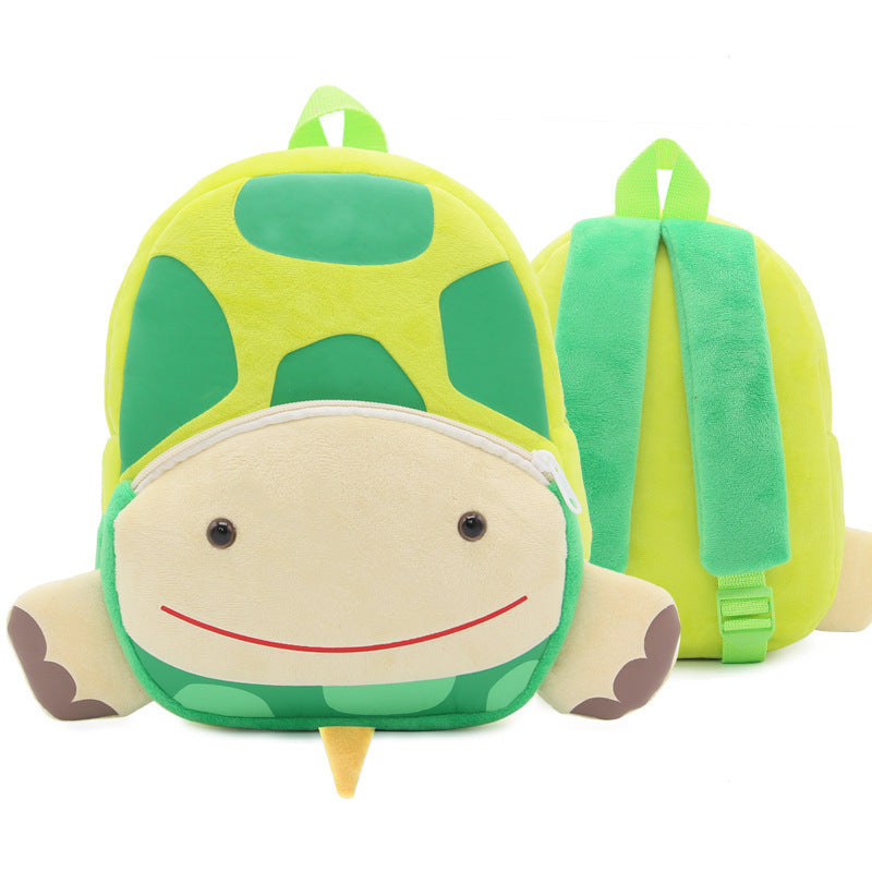 Cute Zoo Children's Schoolbag Backpack - Plush Animal Turtle
