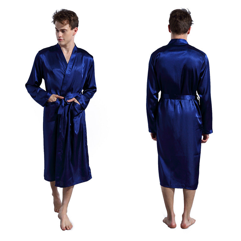 Men's Fashion Solid Color Thin Robe