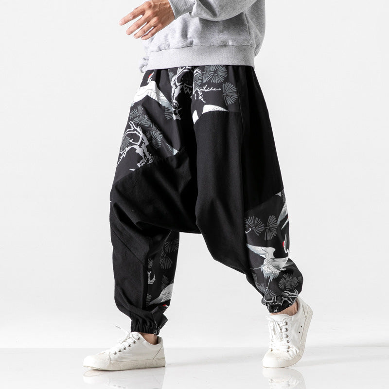 Crotch Patchwork Pants