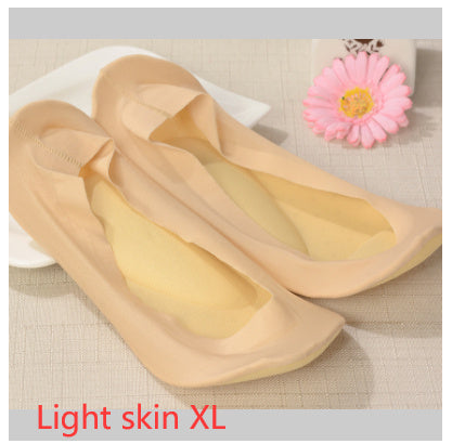 3D Arch Foot Massage Health Care Women Socks - Summer Socks Ice Silk Socks Invisible Slippers Feet Care