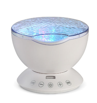 Ocean Wave Projector LED Night Light Remote Control - TF Cards Music Player Speaker Aurora Projection
