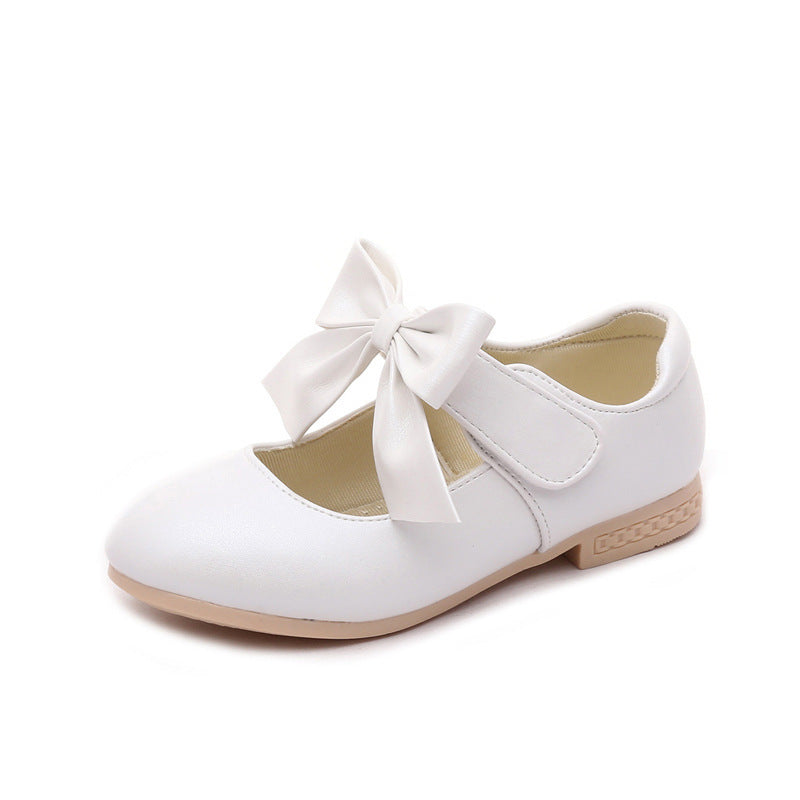 Quality Girls' Leather Shoes with Bowknot - Girls / Children Princess Shoes
