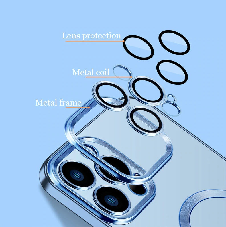 Electroplating Dust Net Mobile Phone Case