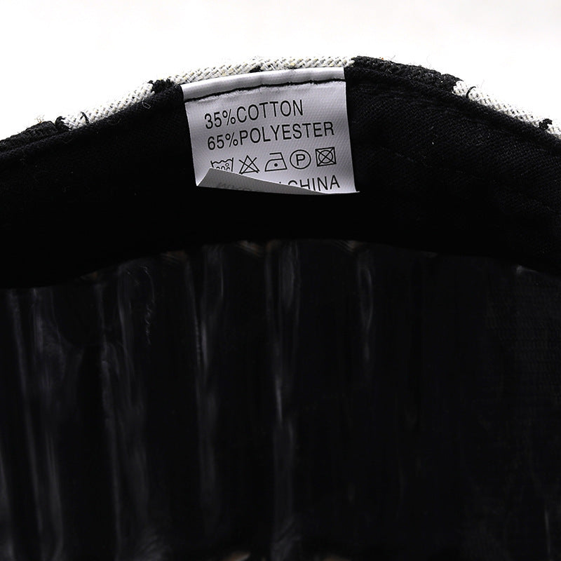 Retro Plaid Short Brim Advance Hats - British Casual Painter Hat