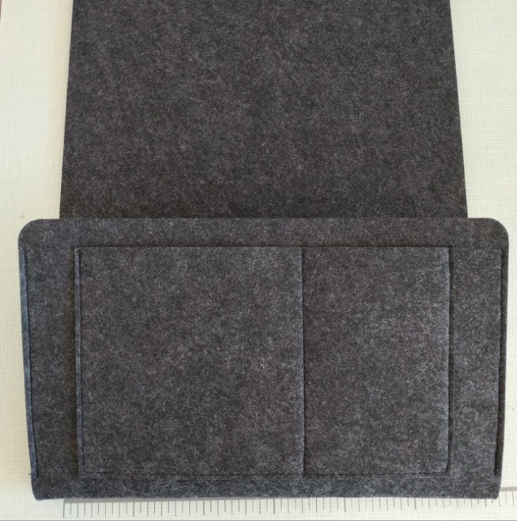 Bed Storage Bag with Pocket - Bedside Hanger Table Sofa Bedroom Mattress Bedside Anti-slip Organizer Holders