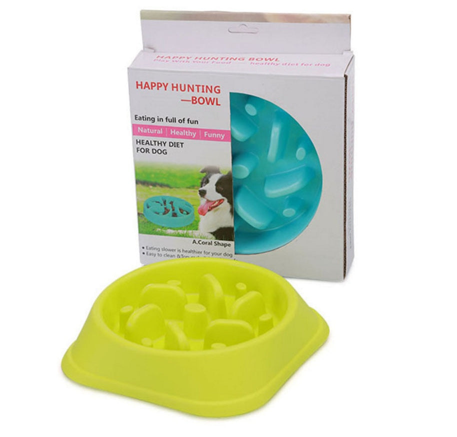 Anti-choke Plastic Dog Bowl - Healthy Feeder