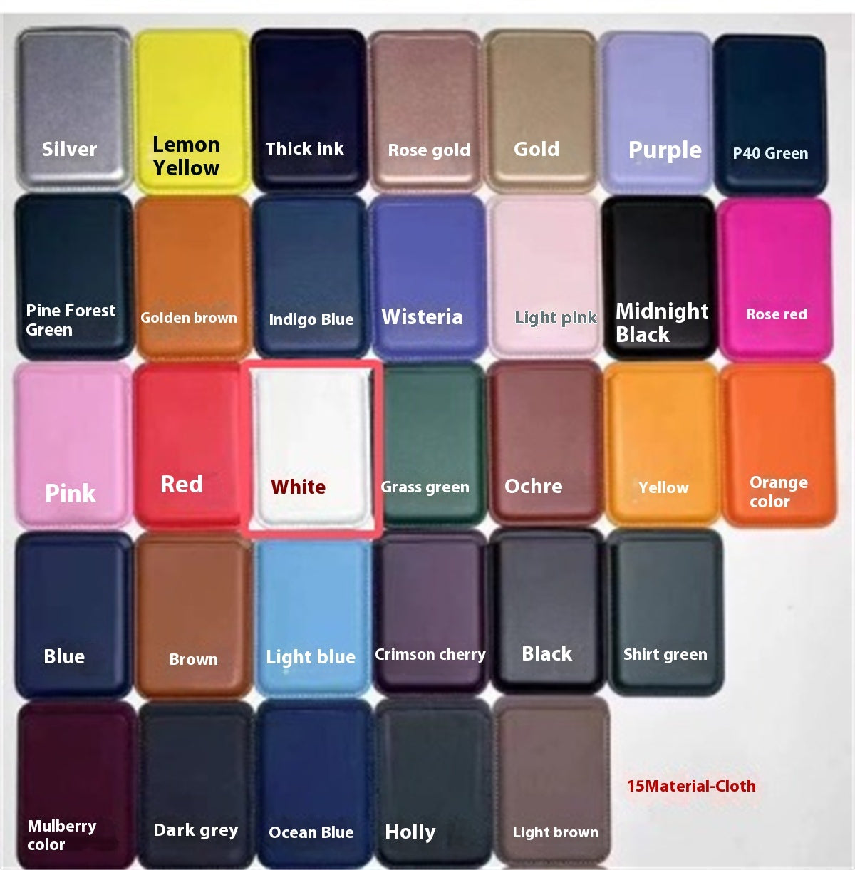 Magnetic Luxury Leather Card Holder Wallet Case