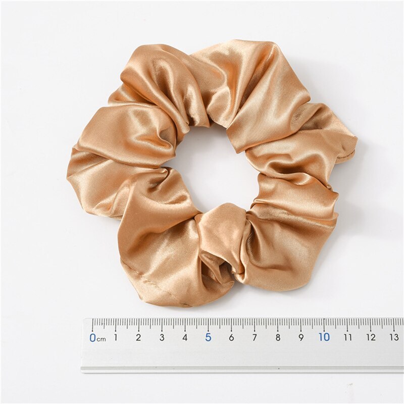 Satin Cloth Large Intestine Circle Hair Tie Set Solid Color - JumoShop