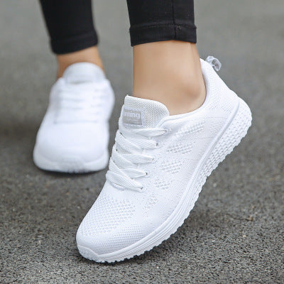 Women's Casual Shoes - Fashion Breathable Walking Mesh Flat Shoes Women