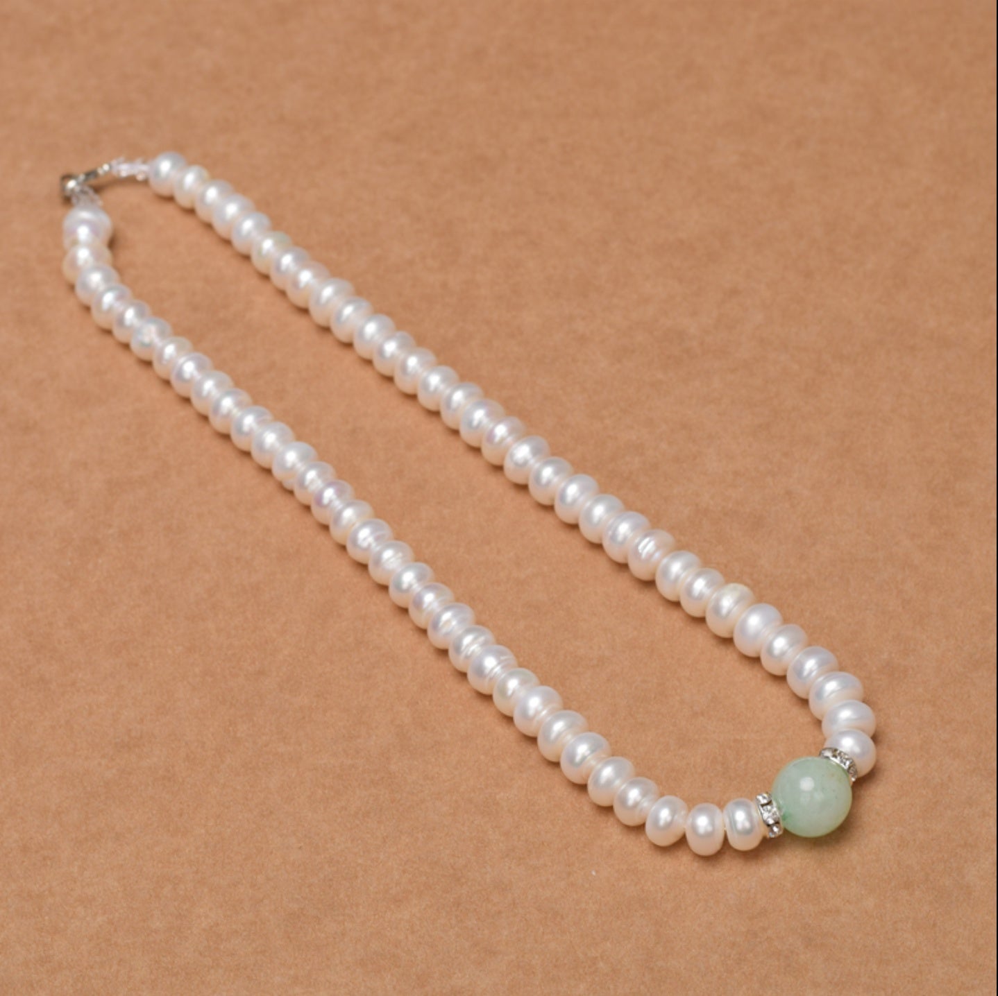 Plump White Natural Pearl Necklace