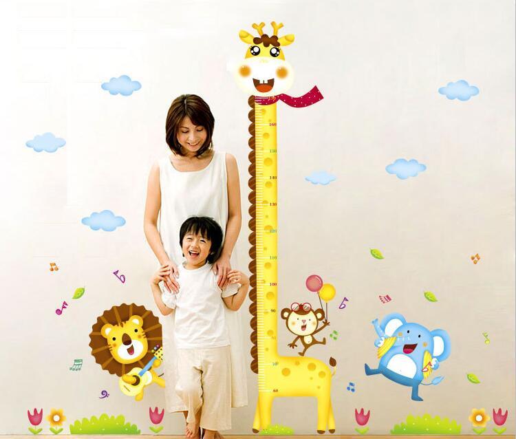 Adorable Giraffe Measuring Wall Decals - Track Your Little One's Growth Journey - JumoShop