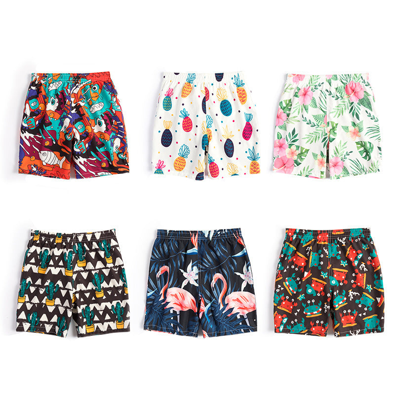 Children's Beach Shorts -  boxer swimming trunks
