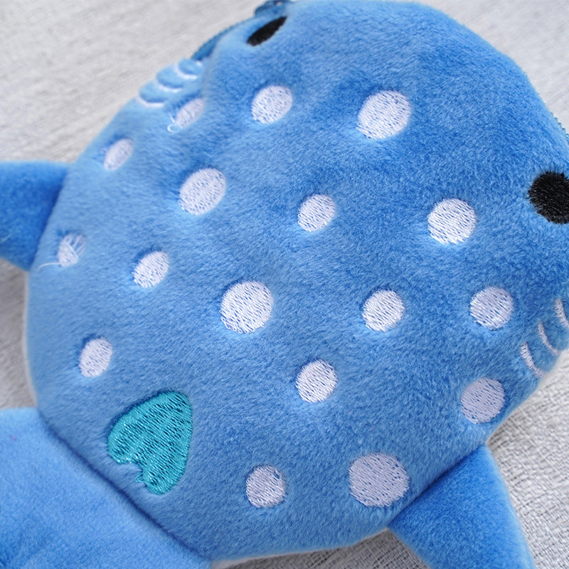 Plush Children's Shark Coin Purse - Cute Cartoon Pendant