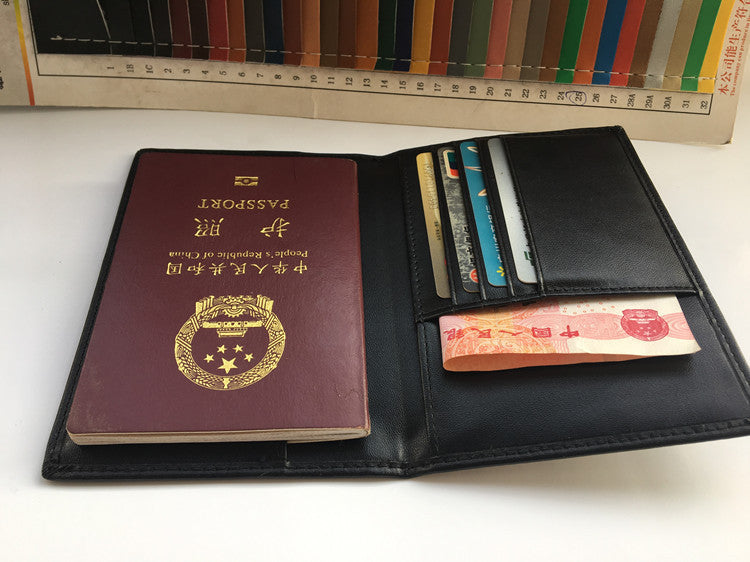 Antimagnetic Passport Holder Leather ID Case
