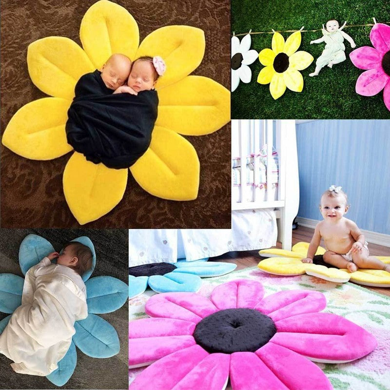 Blooming Sunflower Baby Bath Mat - Soft, Safe & Cozy Bathing for Your Little One