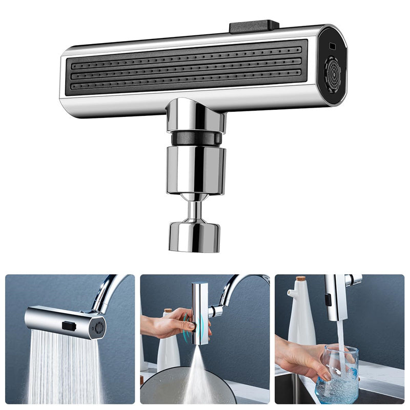 Waterfall Outlet Splash Kitchen Faucet - Proof Universal Rotating Bubbler Multifunctional Water Nozzle Extension Kitchen Gadgets