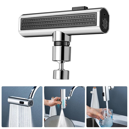 Waterfall Outlet Splash Kitchen Faucet - Proof Universal Rotating Bubbler Multifunctional Water Nozzle Extension Kitchen Gadgets