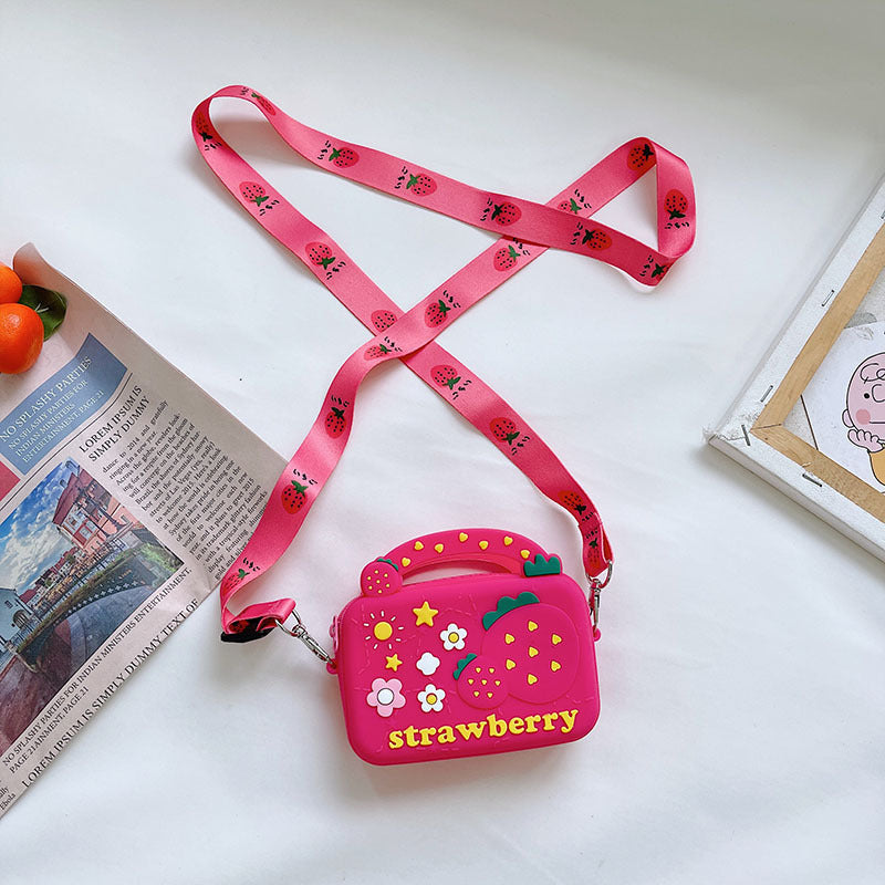 Silicone Portable Crossbody Bags - Fruit Donut Shoulder Bag