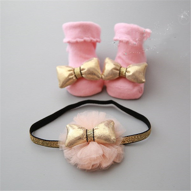 Stylish Children's short socks headband accessories
